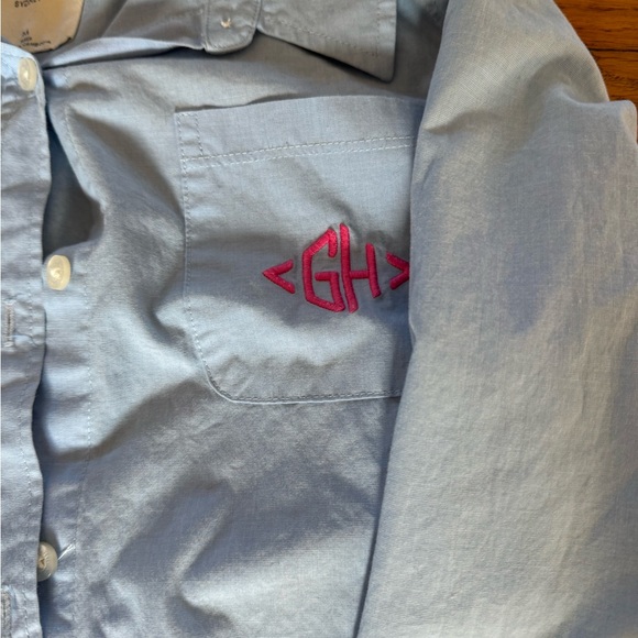 Gilly Hicks Long Sleep Shirt with pink embroidered logo - Picture 2 of 4